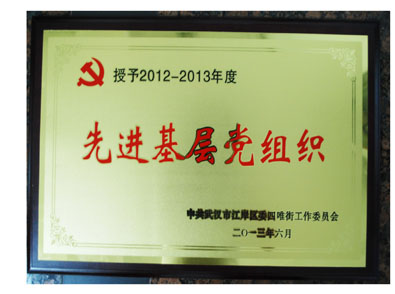 湖北東信醫(yī)藥有限公司黨支部榮獲先進(jìn)基層黨組織榮譽(yù)稱(chēng)號(hào)